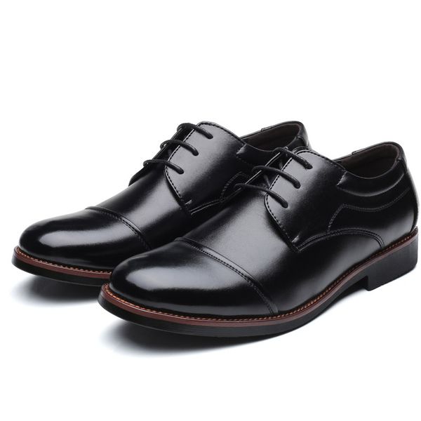men dress shoes formal business work soft patent leather pointed toe for man male men's oxford flats size 39-48, Black
men dress shoes formal business work soft patent leather pointed toe for man male men's oxford flats size 39-48, Black