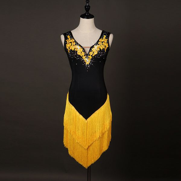 stage wear latin dance dress women competition lady tassel fringe salsa ballroom tango cha rumba samba dresses dancing, Black;red
stage wear latin dance dress women competition lady tassel fringe salsa ballroom tango cha rumba samba dresses dancing, Black;red