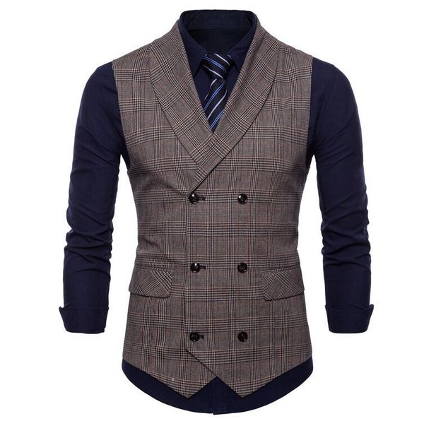 2018 brand suit vest men jacket sleeveless beige gray brown vintage tweed vest fashion spring autumn plus size waistcoat, Black;white
2018 brand suit vest men jacket sleeveless beige gray brown vintage tweed vest fashion spring autumn plus size waistcoat, Black;white