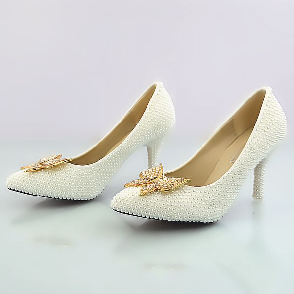 new beautiful wedding shoes white pearls women pumps pointed toe crystal bowtie high heels wedding shoes handmade lady dress heels plus size, Black
new beautiful wedding shoes white pearls women pumps pointed toe crystal bowtie high heels wedding shoes handmade lady dress heels plus size, Black