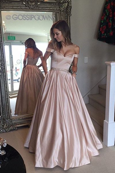 robe de soiree a-line off the shoulder light pink long evening dress party elegant vestido de festa long prom gowns 2019 with beading, Black;red
robe de soiree a-line off the shoulder light pink long evening dress party elegant vestido de festa long prom gowns 2019 with beading, Black;red