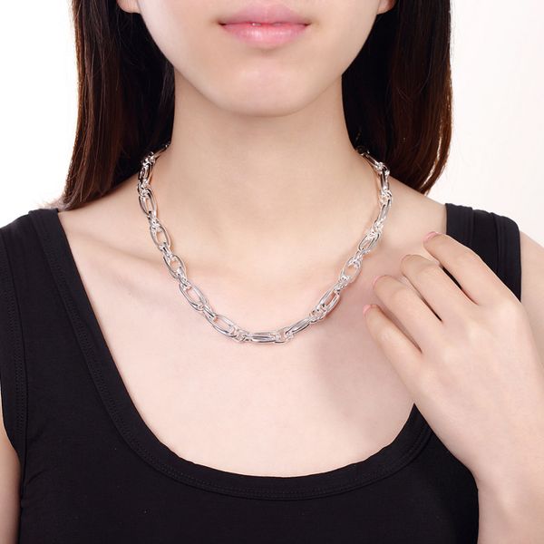 925 sterling silver jewelry fine fashion double circle links to clasp necklace chains men's women wedding wholesale jewerly
925 sterling silver jewelry fine fashion double circle links to clasp necklace chains men's women wedding wholesale jewerly