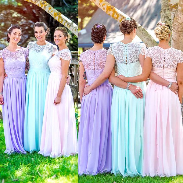 a line crew chiffon and lace bridesmaid dresses long short sleeves prom dresses online shopping, White;pink
a line crew chiffon and lace bridesmaid dresses long short sleeves prom dresses online shopping, White;pink