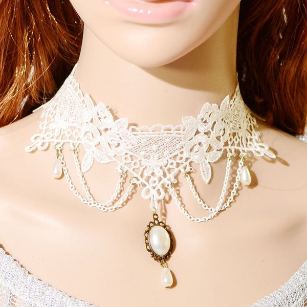 wholesale adjustable length white lace bridal necklace with pearls brooch and tassel bridal jewelry bridal accessories ing
wholesale adjustable length white lace bridal necklace with pearls brooch and tassel bridal jewelry bridal accessories ing