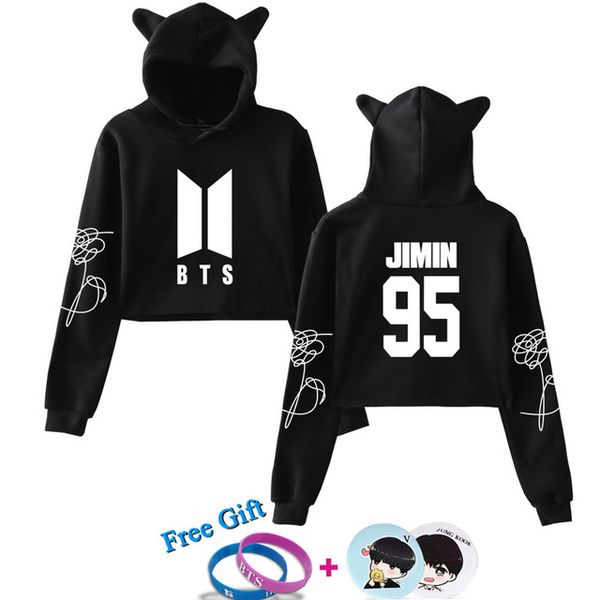 bts kpop bangtan boys crop hoodies kawaii long sleeve cropped women jimin cat hoodie harajuku korean style casual pullovers, Black
bts kpop bangtan boys crop hoodies kawaii long sleeve cropped women jimin cat hoodie harajuku korean style casual pullovers, Black