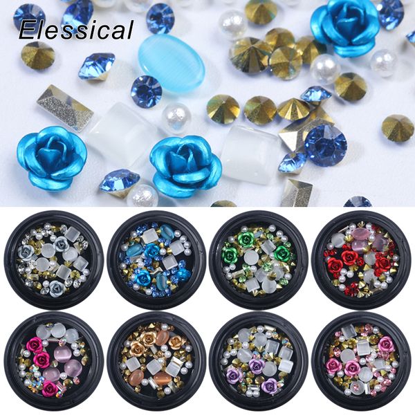 elessical mix 3d nail decoration metal flower nail charms tip crystal rhinestones gems nails accessories cat eye manicure strass, Silver;gold
elessical mix 3d nail decoration metal flower nail charms tip crystal rhinestones gems nails accessories cat eye manicure strass, Silver;gold