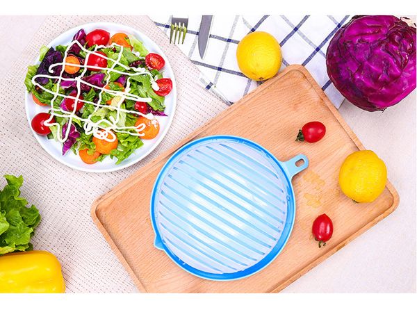 

creative 60 second salad maker bowl upgraded version environmental pp+abs fruit vegetable cutter bowls multifunction kitchen tools