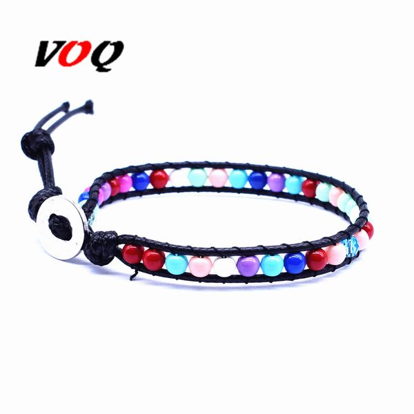 new chakra bracelet handmade wax rope chain bracelet multi color beads natural stone for men women jewelry wholesale, Black
new chakra bracelet handmade wax rope chain bracelet multi color beads natural stone for men women jewelry wholesale, Black
