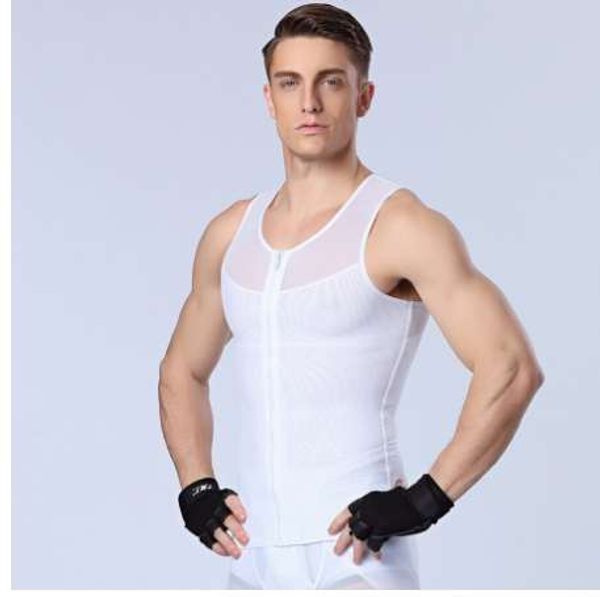 men's front zipper slimming t-shirts male waist corsets underwear body shapers lose weight, Black;brown
men's front zipper slimming t-shirts male waist corsets underwear body shapers lose weight, Black;brown