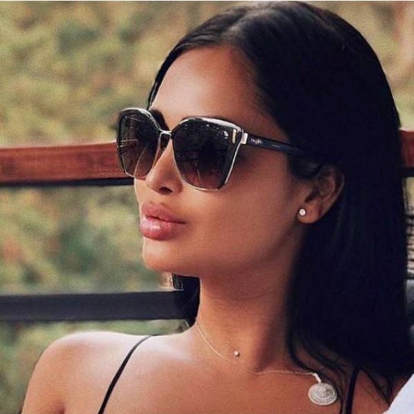 women cat eye sunglasses fashion rivet shades uv400 vintage glasses 49004, White;black
women cat eye sunglasses fashion rivet shades uv400 vintage glasses 49004, White;black