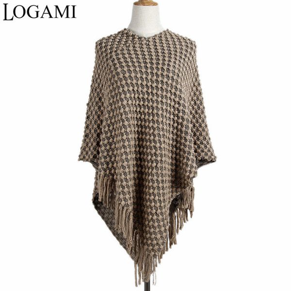 logami ladies poncho coats knitting ponchos for women crochet ponchos and capes pull femme 2017, White;black
logami ladies poncho coats knitting ponchos for women crochet ponchos and capes pull femme 2017, White;black