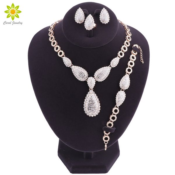 fashion charm gold color jewelry sets for women african pandent necklace earrings bracelet rings party dress accessories, Slivery;golden
fashion charm gold color jewelry sets for women african pandent necklace earrings bracelet rings party dress accessories, Slivery;golden