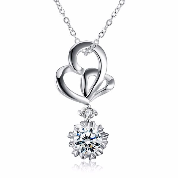 silver necklace snowflake pendant inlaid with zircon western and korean style queen luxury anti-allergic chainbone necklace, Black
silver necklace snowflake pendant inlaid with zircon western and korean style queen luxury anti-allergic chainbone necklace, Black