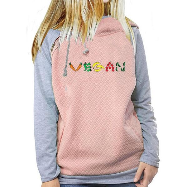 2018 new fashion color vegan print spring sweatshirts hoodies women frauen casual thick long sleeve street sweet pullovers, Black
2018 new fashion color vegan print spring sweatshirts hoodies women frauen casual thick long sleeve street sweet pullovers, Black