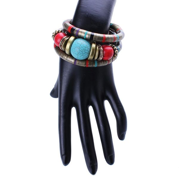 turquoise multi-layer beaded strands bracelet jakotsu model bohemia ethnic style jewelry women alloy accessories ing, Black
turquoise multi-layer beaded strands bracelet jakotsu model bohemia ethnic style jewelry women alloy accessories ing, Black