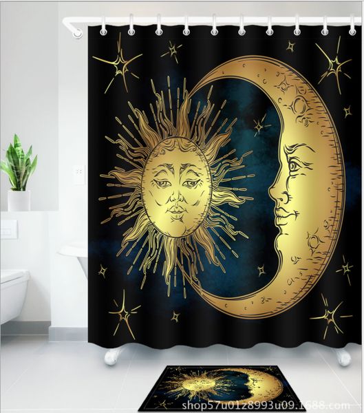 3d moon and sun print bath shower curtains african girl modern style shower curtain for bathroom decor with 12 hooks floor mats sets
3d moon and sun print bath shower curtains african girl modern style shower curtain for bathroom decor with 12 hooks floor mats sets