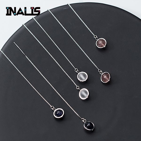 inalis new trendy temperament s925 silver dangle earrings long chain ear line purple pink rhinestone pendientes fine brincos, Golden;silver
inalis new trendy temperament s925 silver dangle earrings long chain ear line purple pink rhinestone pendientes fine brincos, Golden;silver