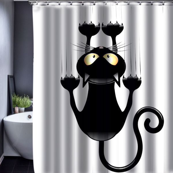 design cat cartoon shower curtain bathroom waterproof polyester fabric 150*180cm+12 hooks
design cat cartoon shower curtain bathroom waterproof polyester fabric 150*180cm+12 hooks
