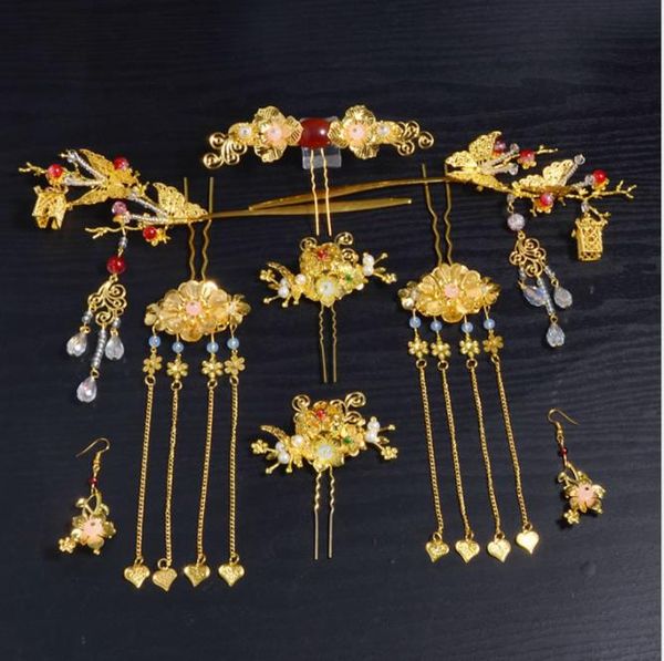 bridal headwear, hairpin, hair ornament, clothing, accessories, classic dragon and phoenix gown and accessories, Silver
bridal headwear, hairpin, hair ornament, clothing, accessories, classic dragon and phoenix gown and accessories, Silver