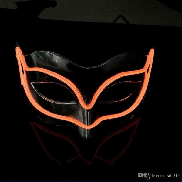 el light luminous fox masks for halloween ghost half face wire mask palstic for masquerade decor cosplay party 18yh b
el light luminous fox masks for halloween ghost half face wire mask palstic for masquerade decor cosplay party 18yh b