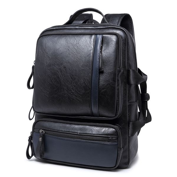 retro style micro fiber leather men backpacks male teenage boys schoolbag trendy travel lapbag
retro style micro fiber leather men backpacks male teenage boys schoolbag trendy travel lapbag
