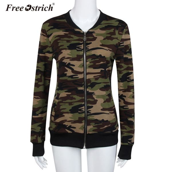 ostrich autumn women jacket 2018 camouflage full sleeve slim stand collar casual ladies outerwear winter coats, Black;brown
ostrich autumn women jacket 2018 camouflage full sleeve slim stand collar casual ladies outerwear winter coats, Black;brown