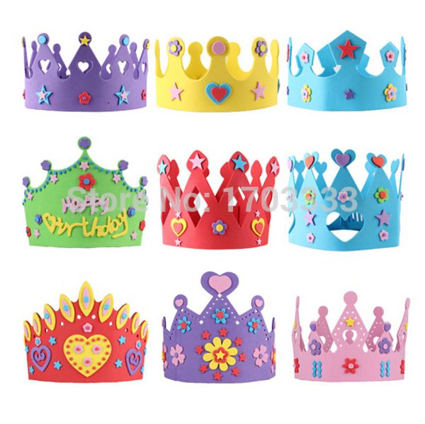 200pcs eva foam birthday crown for children birthday party caps self-adhesive diy handmade 3d eva crown hat craft kits
200pcs eva foam birthday crown for children birthday party caps self-adhesive diy handmade 3d eva crown hat craft kits