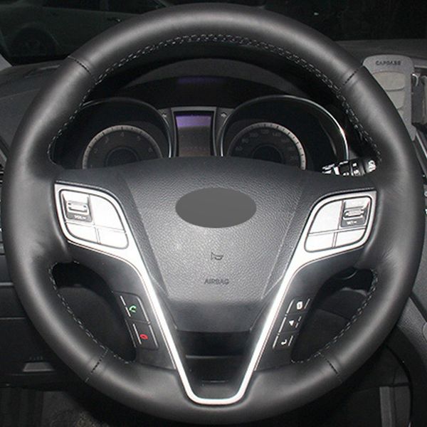 diy hand-stitched black genuine leather car steering wheel cover for hyundai santa fe 2013-2015 hyundai ix45
diy hand-stitched black genuine leather car steering wheel cover for hyundai santa fe 2013-2015 hyundai ix45