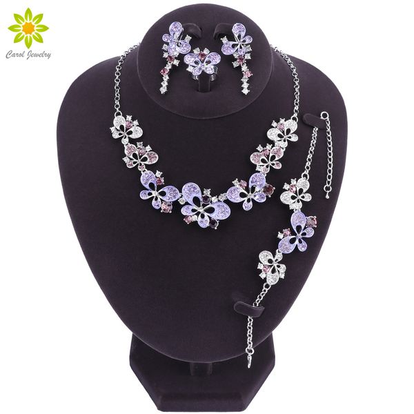 bridal jewelry sets silver color leaf hollow out butterfly necklace earrings bracelet ring for wedding dress, Slivery;golden
bridal jewelry sets silver color leaf hollow out butterfly necklace earrings bracelet ring for wedding dress, Slivery;golden
