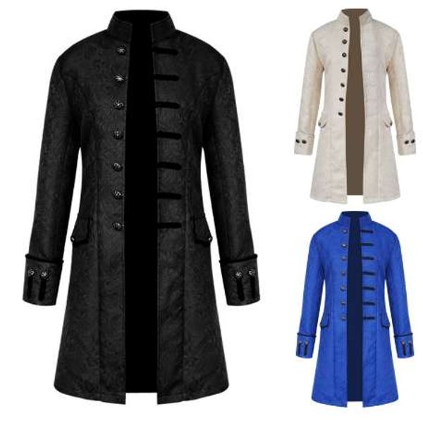 steampunk jacket stand collar steampunk jacket long sleeve gothic brocade jacket frock coat, Tan;black
steampunk jacket stand collar steampunk jacket long sleeve gothic brocade jacket frock coat, Tan;black