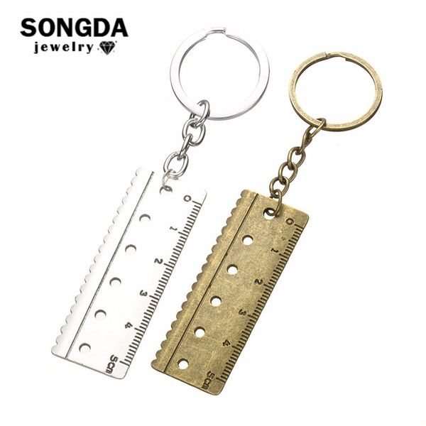 songda creative keychain multifunction math tool ruler key ring pendant trinket silver bronze alloy keyfob for friends gift
songda creative keychain multifunction math tool ruler key ring pendant trinket silver bronze alloy keyfob for friends gift