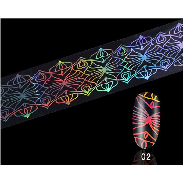 flower holographic nail foil 4*50cm laser firework wave triangle transfer sticker manicure nail art decoration, Black
flower holographic nail foil 4*50cm laser firework wave triangle transfer sticker manicure nail art decoration, Black