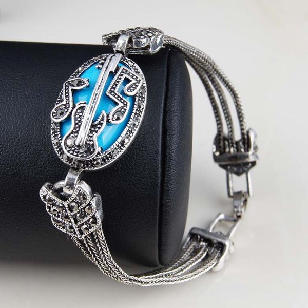 charm bracelet retro jewelry women bohemia blue natural stone rhinestone alloy hollow bracelet & bangle, Golden;silver
charm bracelet retro jewelry women bohemia blue natural stone rhinestone alloy hollow bracelet & bangle, Golden;silver