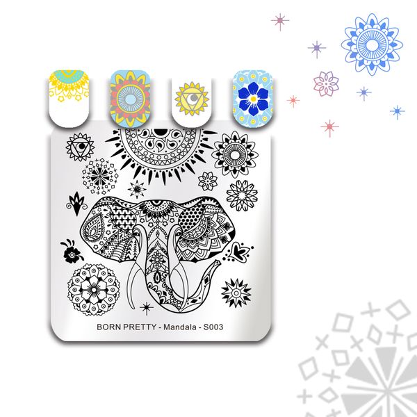 born pretty square nails art stamp templates floral elephant design for nail gel polish printing stencil tools manicure mandala, White
born pretty square nails art stamp templates floral elephant design for nail gel polish printing stencil tools manicure mandala, White