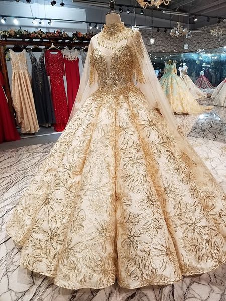 Gold Sequins 2019 Wedding Dresses Ball Gown Court Train Vestido De Novia Bridal Gowns Plus Size Custom Made
Gold Sequins 2019 Wedding Dresses Ball Gown Court Train Vestido De Novia Bridal Gowns Plus Size Custom Made