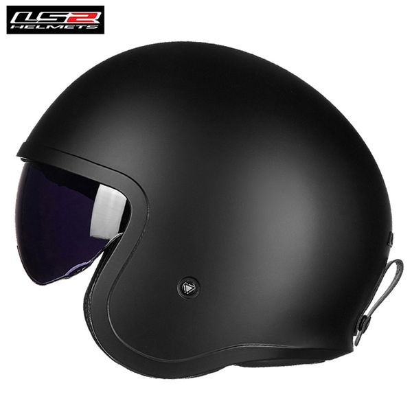 

ls2 vintage spitfire of599 motorcycle retro open face jet helmet with sun visor capacetes de motociclista casque casco moto