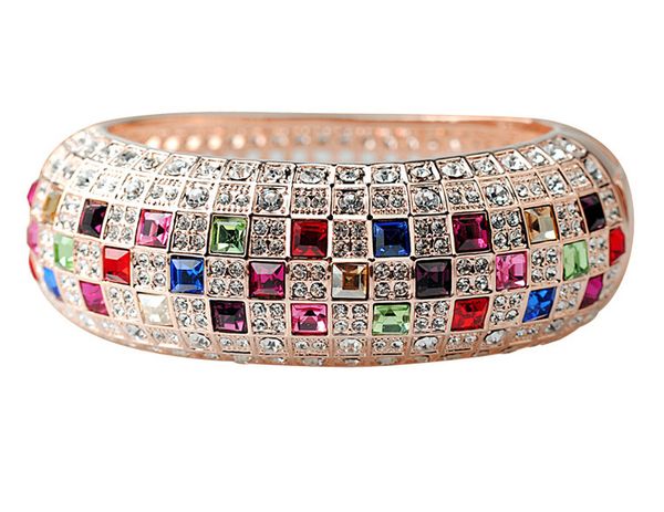 luxury mona lisa cz handmade bangle bracelet trendy rose gold color colorful charm friendship bracelet for women bride girlfriend jewelry, Black
luxury mona lisa cz handmade bangle bracelet trendy rose gold color colorful charm friendship bracelet for women bride girlfriend jewelry, Black