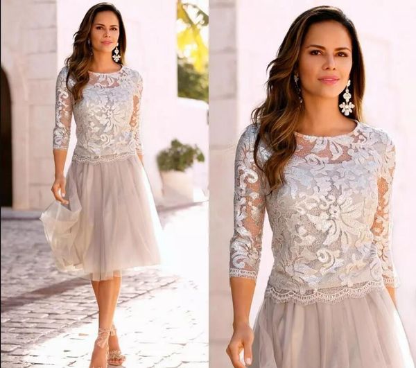 2017 short mother of the bride dresses lace tulle knee length 3 4 long sleeves mother bride dresses short prom dresses, Black;red
2017 short mother of the bride dresses lace tulle knee length 3 4 long sleeves mother bride dresses short prom dresses, Black;red