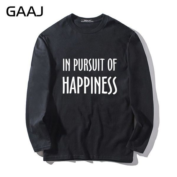t shirt men gaaj "in pursuit of happiness" cotton o-neck man & women long sleeve clothes summer slim fit funny, White
t shirt men gaaj "in pursuit of happiness" cotton o-neck man & women long sleeve clothes summer slim fit funny, White