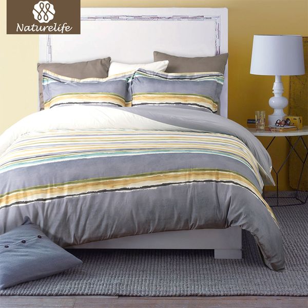 naturelife duvet cover set soft striped hypoallergenic washed cotton pillowcase duvet cover bed quilt bedlinen bedclothes
naturelife duvet cover set soft striped hypoallergenic washed cotton pillowcase duvet cover bed quilt bedlinen bedclothes