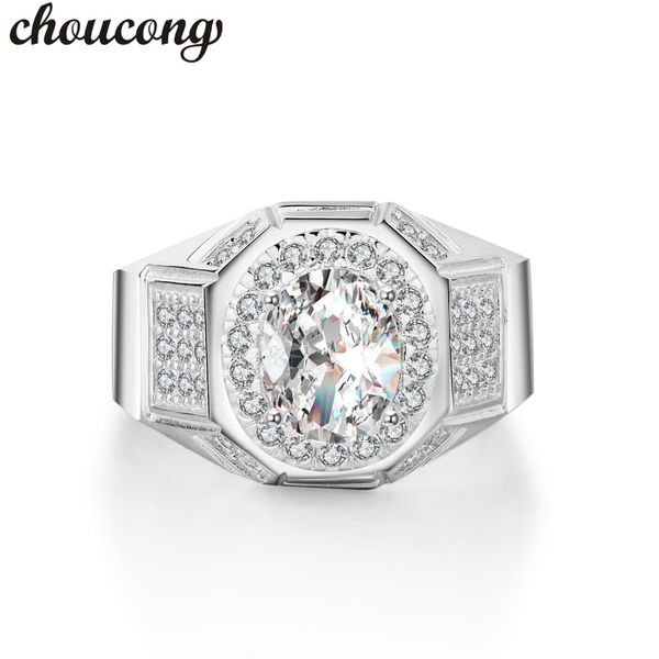 choucong vintage men jewelry ring oval cut 2ct5a zircon cz 925 sterling silver male emgagement wedding band ring for father gift, Slivery;golden
choucong vintage men jewelry ring oval cut 2ct5a zircon cz 925 sterling silver male emgagement wedding band ring for father gift, Slivery;golden