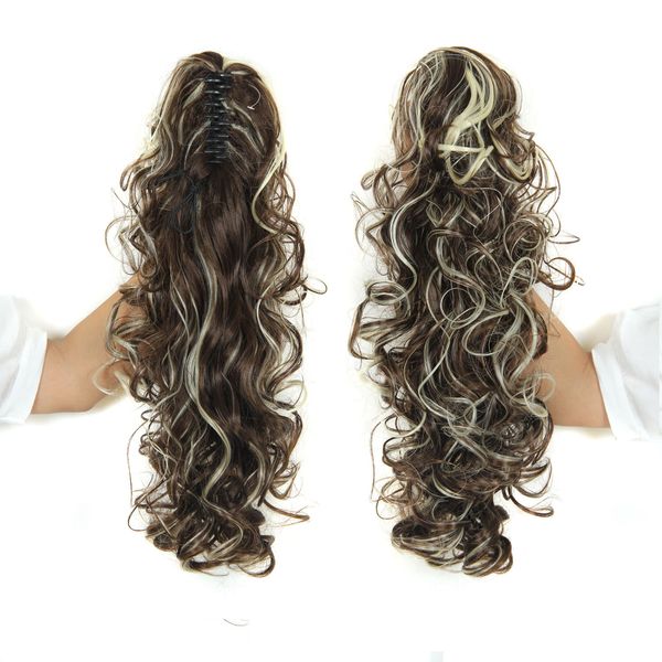 2018 hair 22'' long curly ponytail synthetic women's claw ponytail clip periwig hair style hairpiece, Black
2018 hair 22'' long curly ponytail synthetic women's claw ponytail clip periwig hair style hairpiece, Black
