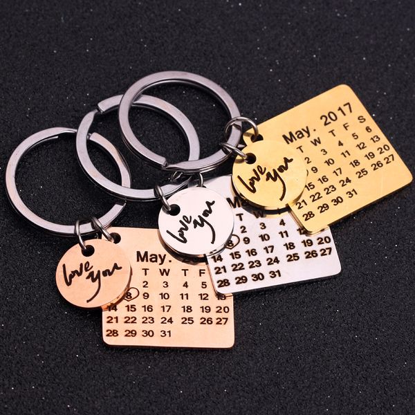 personalized calendar keychain stainless steel customized calendar anniversary date highlighted with heart love you letter, Silver
personalized calendar keychain stainless steel customized calendar anniversary date highlighted with heart love you letter, Silver