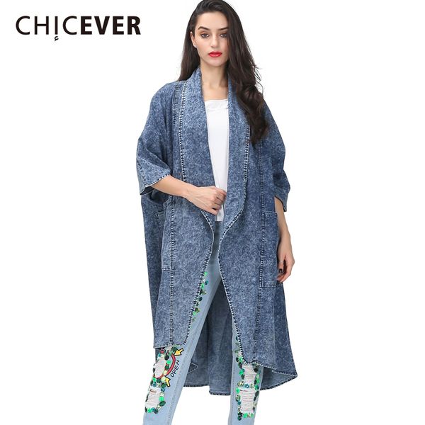chicever autumn denim trench coat for women windbreaker batwing sleeve loose big size three quarter sleeve coats female clothes, Tan;black
chicever autumn denim trench coat for women windbreaker batwing sleeve loose big size three quarter sleeve coats female clothes, Tan;black