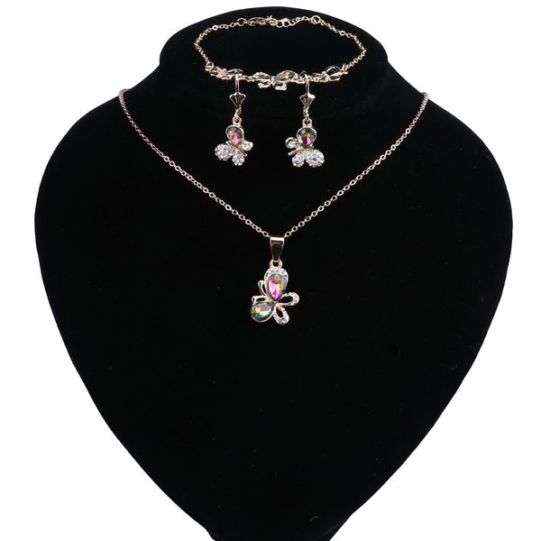wedding jewelry multicolor crystal rhinestones butterfly necklace earrings bracelet set for women african bridal jewelry sets, Black
wedding jewelry multicolor crystal rhinestones butterfly necklace earrings bracelet set for women african bridal jewelry sets, Black