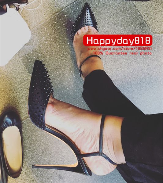casual designer lady fashion women shoes black matt leather spikes pointy toe stiletto stripper high heels slingback zapatos mujer prom even
casual designer lady fashion women shoes black matt leather spikes pointy toe stiletto stripper high heels slingback zapatos mujer prom even