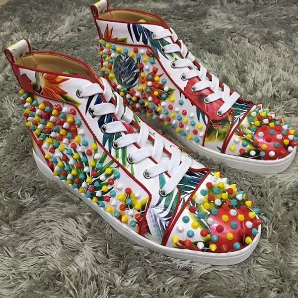 high sneaker shoes genuine leather for women,men perfect gift red bottom sneakers luxury design casual walking wedding dress, Black
high sneaker shoes genuine leather for women,men perfect gift red bottom sneakers luxury design casual walking wedding dress, Black