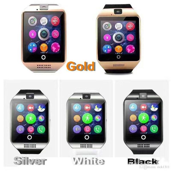 dhl q18 smart watch watches bluetooth smartwatch wristwatch with camera tf sim card slot / pedometer / anti-lost / for smart phone sb-q18
dhl q18 smart watch watches bluetooth smartwatch wristwatch with camera tf sim card slot / pedometer / anti-lost / for smart phone sb-q18