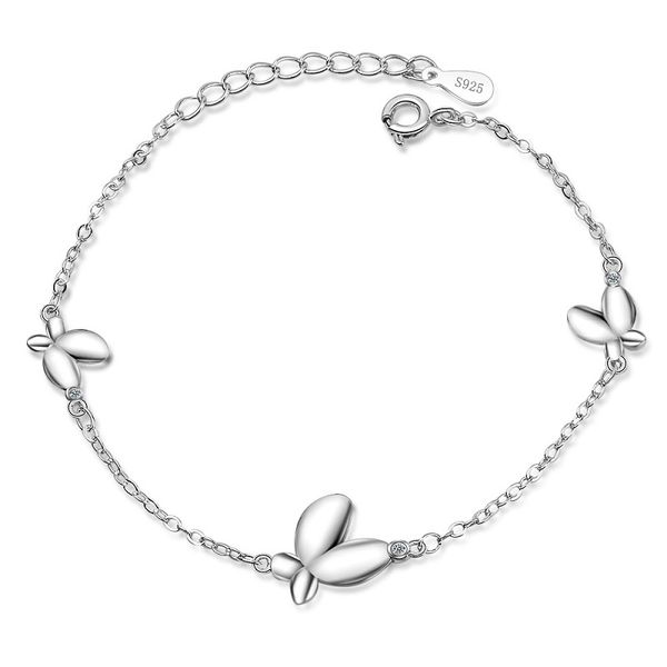 fashion bracelet for women solid 925 sterling silver jewelry cute butterly korea style chain link bracelet for youth girls, Black
fashion bracelet for women solid 925 sterling silver jewelry cute butterly korea style chain link bracelet for youth girls, Black