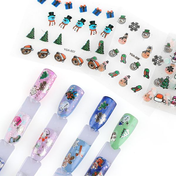 new 24pcs 3d christmas series design manicure diy nails sticker for nail art decorations accessories adhesives decals nail art, Black
new 24pcs 3d christmas series design manicure diy nails sticker for nail art decorations accessories adhesives decals nail art, Black